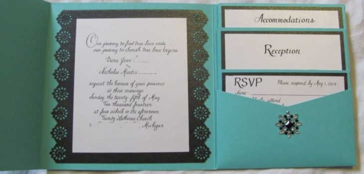 Tiffany Blue Wedding Invitation Kits