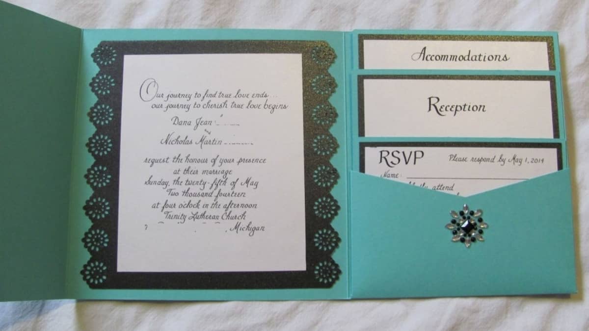 tiffany blue wedding invitation kits