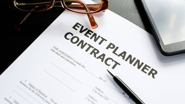  wedding planner contract