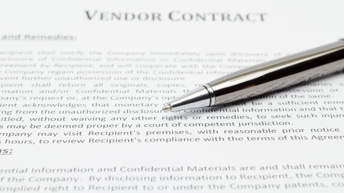 wedding vendor contract template