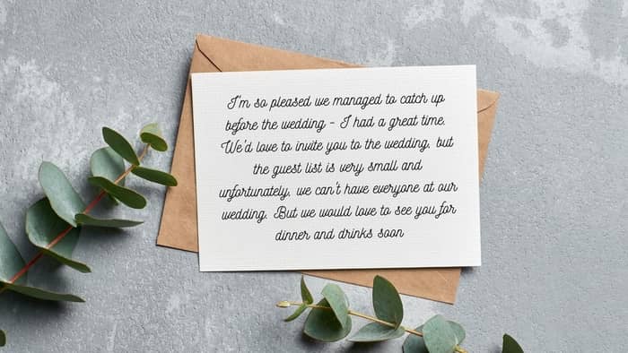  wedding announcement wording for uninvited guests