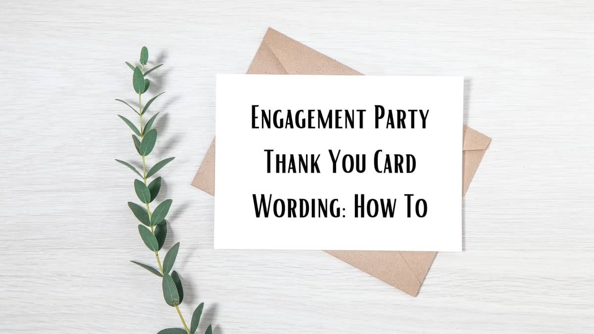 Engagement Party Thank You Card Wording