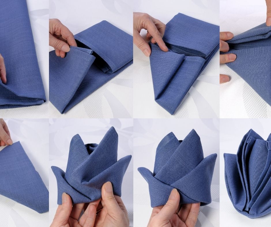 How to Fold a Napkin Like a Swan?